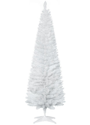 6.5FT Pre Lit Christmas Tree Artificial Xmas Tree With 450 Multi-Color LED Lights, 1227 Branch Tips, Metal Base