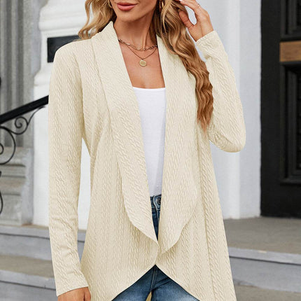 Open Front Long Sleeve Cardigan - MimiStylez