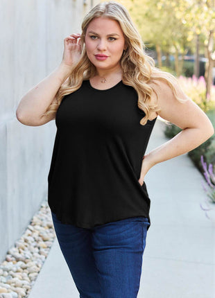 Basic Bae Full Size Round Neck Tank - MimiStylez