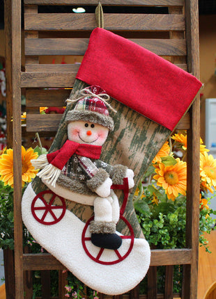 Christmas Stockings - Decorations Santa Claus Stocking Christmas Bag