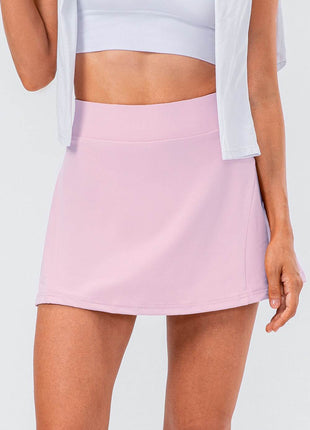 High Waist Pleated Active Skirt - MimiStylez