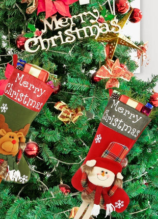 Xmas Big Stockings Set Decorations