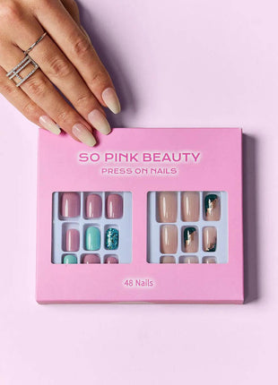SO PINK BEAUTY Press On Nails 2 Packs - MimiStylez
