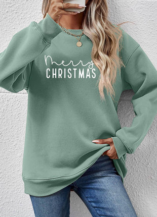 MERRY CHRISTMAS Dropped Shoulder Sweatshirt - MimiStylez