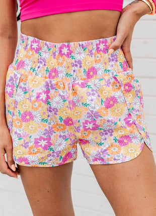 Printed High Waist Shorts - MimiStylez
