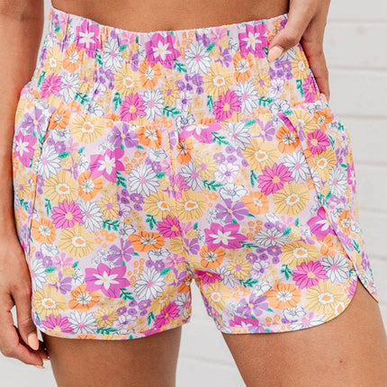 Printed High Waist Shorts - MimiStylez