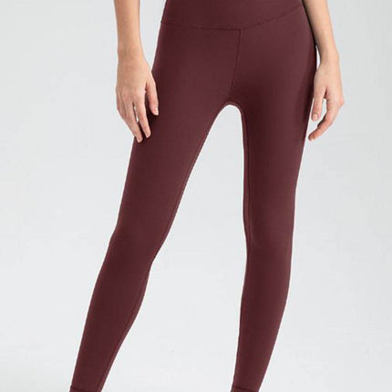 Wide Waistband Slim Fit Active Leggings - MimiStylez