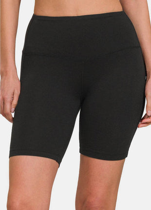 Zenana High Waist Active Shorts - MimiStylez