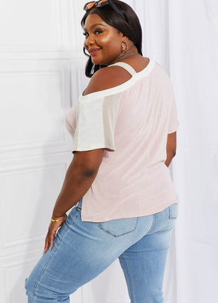 Andree by Unit Full Size Something Simple Cold Shoulder Tee - MimiStylez