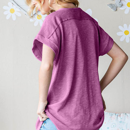 Heimish Full Size Short Sleeve Round Neck T-Shirt - MimiStylez