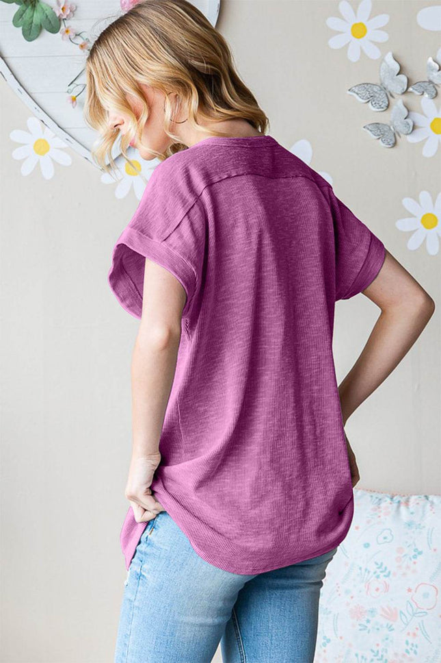 Heimish Full Size Short Sleeve Round Neck T-Shirt - MimiStylez