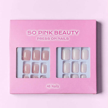 SO PINK BEAUTY Press On Nails 2 Packs - MimiStylez