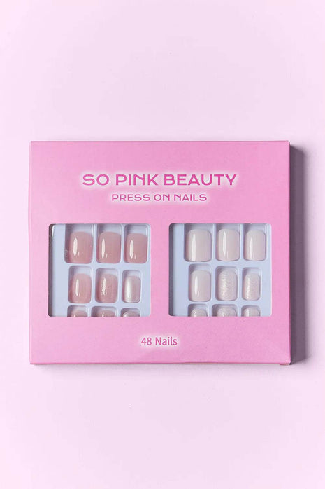 SO PINK BEAUTY Press On Nails 2 Packs - MimiStylez