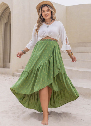 Plus Size High-Low Skirt - MimiStylez
