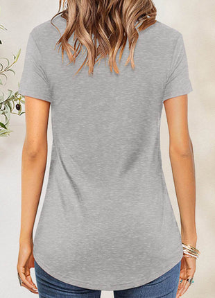 Crisscross Short Sleeve T-Shirt - MimiStylez