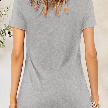 Crisscross Short Sleeve T-Shirt - MimiStylez