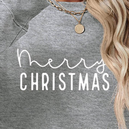 MERRY CHRISTMAS Dropped Shoulder Sweatshirt - MimiStylez