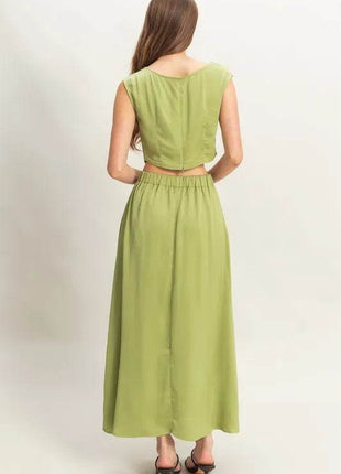 HYFVE Sleeveless Top and Maxi Skirt Set - MimiStylez