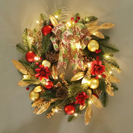 Christmas Garland, Wreath Upside Down Ornaments