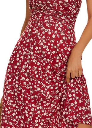 Printed Halter Neck Dress - MimiStylez