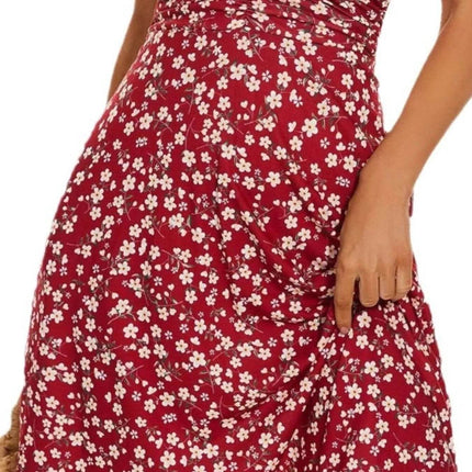 Printed Halter Neck Dress - MimiStylez