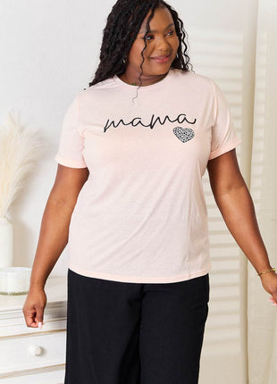 Simply Love MAMA Heart Graphic T-Shirt - MimiStylez