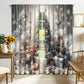 2PCs Christmas Curtain 3D Printing Curtain
