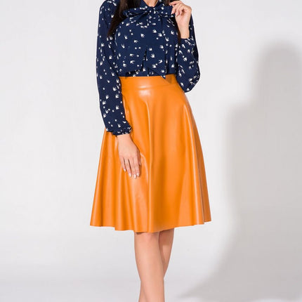 Elegant Delicate Blouse with Bow - Tie Stand Collar - MimiStylez