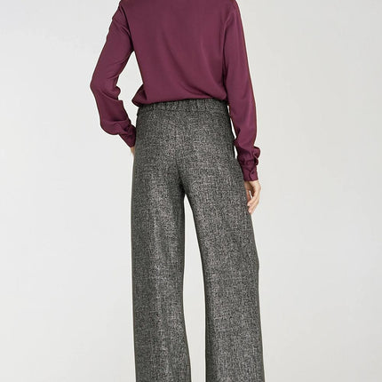 Elegant Long Sleeve Blouse with Slimming Front Pleat - MimiStylez
