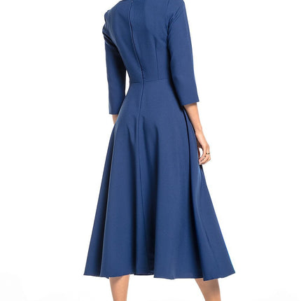 Elegant Maxi Dress with Covered Zipper - MimiStylez