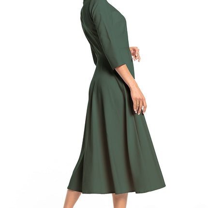 Elegant Maxi Dress with Covered Zipper - MimiStylez