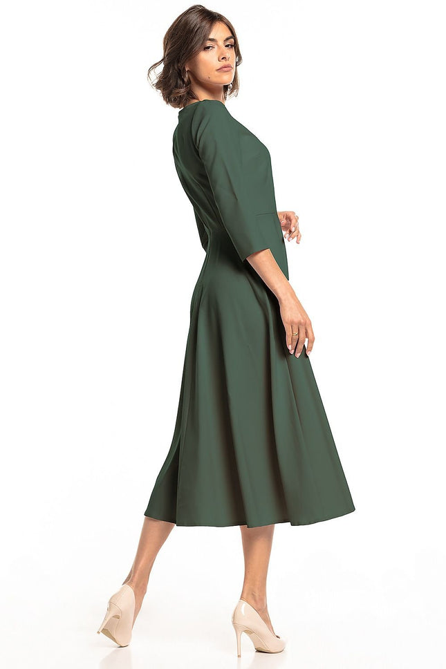 Elegant Maxi Dress with Covered Zipper - MimiStylez