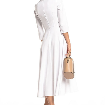 Elegant Maxi Dress with Covered Zipper - MimiStylez