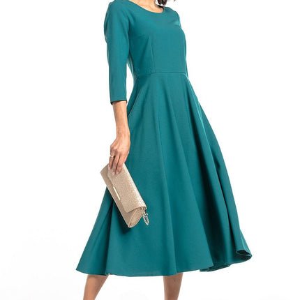 Elegant Maxi Dress with Covered Zipper - MimiStylez