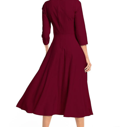 Elegant Maxi Dress with Covered Zipper - MimiStylez