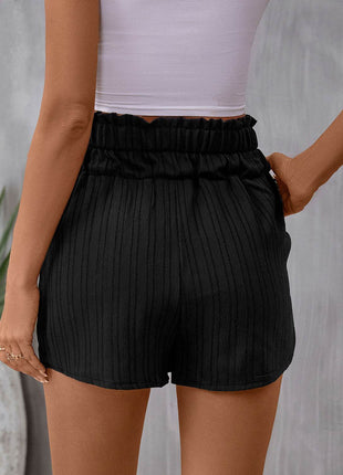 Pocketed High Waist Shorts - MimiStylez