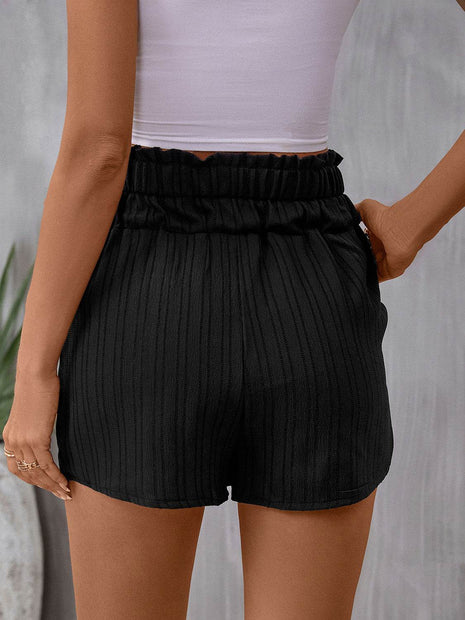 Pocketed High Waist Shorts - MimiStylez