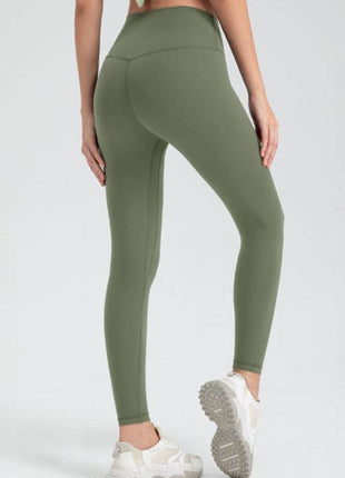 Wide Waistband Slim Fit Active Leggings - MimiStylez