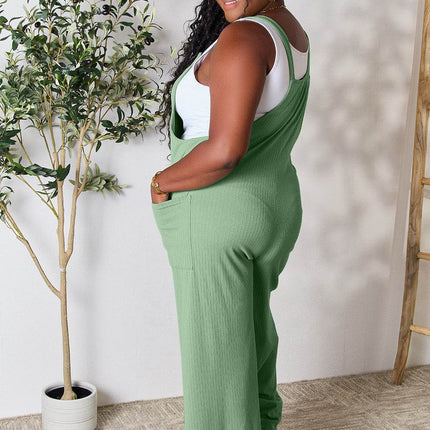 Double Take Full Size Wide Strap Overall with Pockets - MimiStylez