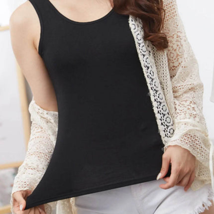 Full Size Scoop Neck Wide Strap Tank Plus Size - MimiStylez