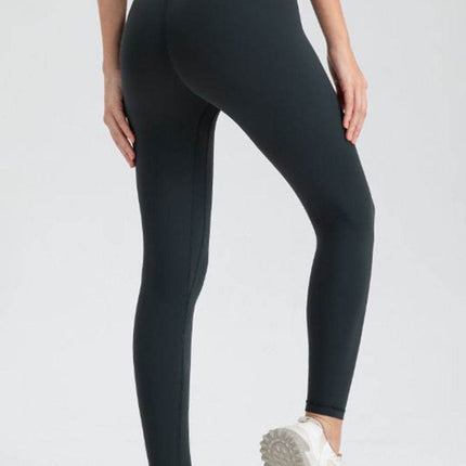 Wide Waistband Slim Fit Active Leggings - MimiStylez