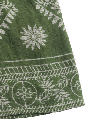 Printed V-Neck Sleeveless Dress - MimiStylez