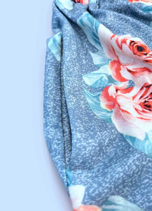 Double Take Printed Scoop Neck Sleeveless Buttoned Magic Dress with Pockets - MimiStylez