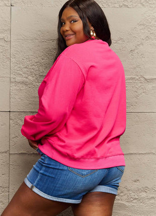 Simply Love Full Size MAMA CLAUS Round Neck Sweatshirt - MimiStylez