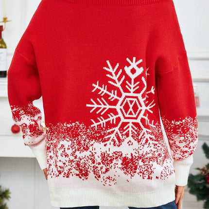 Off-Shoulder Long Sleeve Sweater - MimiStylez