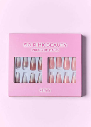 SO PINK BEAUTY Press On Nails 2 Packs - MimiStylez
