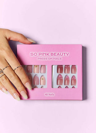 SO PINK BEAUTY Press On Nails 2 Packs - MimiStylez