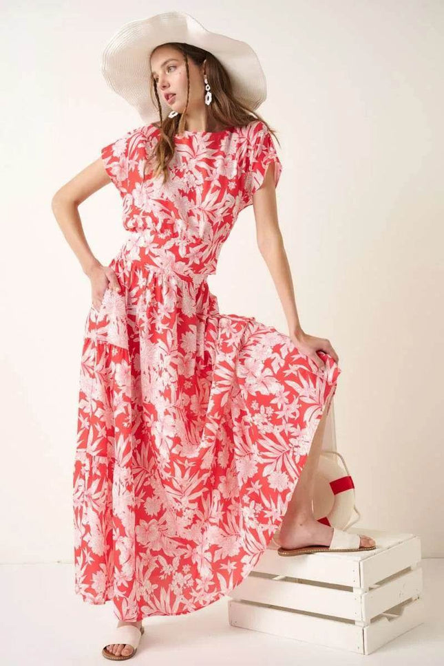 Mittoshop Tropical Print Top and Skirt Set - MimiStylez