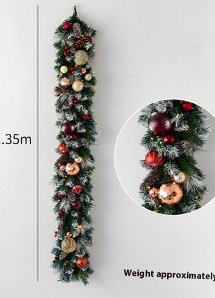 4.5FT Christmas Garland Wall Hanging Decoration - Pre Decorated, Unlit