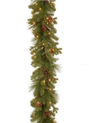 6FT & 9FT Pre Lit Christmas Garland Decoration